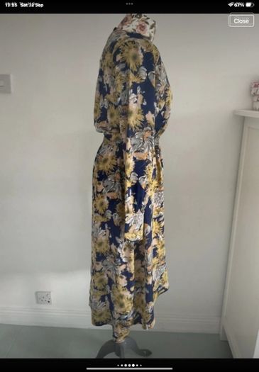 dress Bnwt ichi dress navy floral print dress size small 10/12