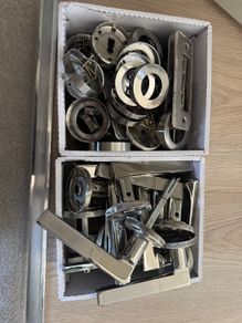 8x chrome internal door handles
