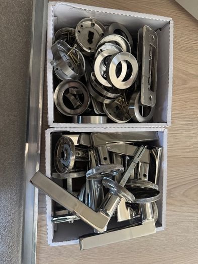 8x chrome internal door handles