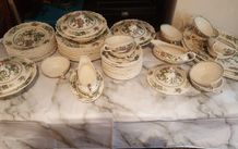 Vintage Crown Ducal Chinese Garden Dinner Set