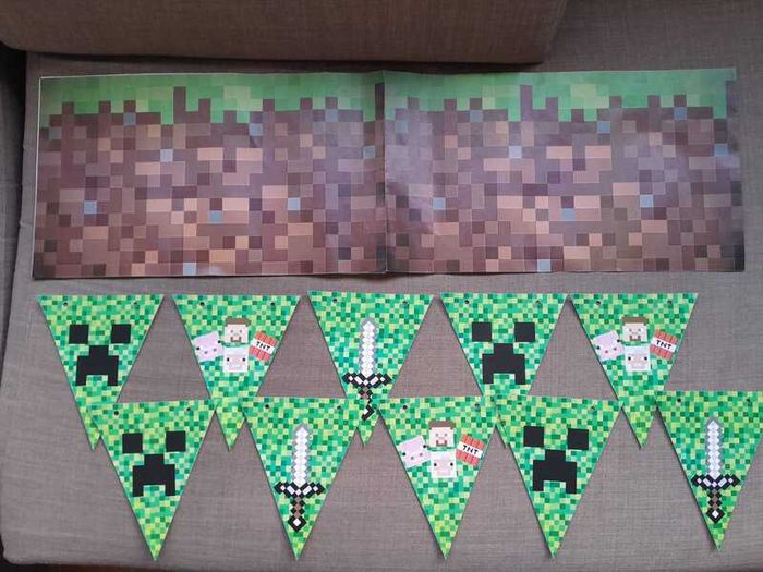 Kids birthday decorations - Minecraft