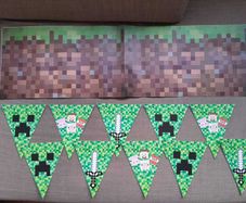 Kids birthday decorations - Minecraft