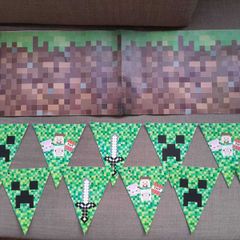 Kids birthday decorations - Minecraft