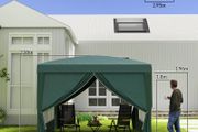 3x3m pop up gazebo with 4 side walls