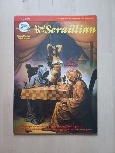 Dungeons & Dragons D&D The Rod of Serraillian - Vintage Fantasy RPG Scenario Module 1987