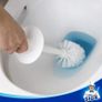 Toilet Bowl Brush and Holder for Bathroom, White, 1 Pack Image 3