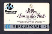 Great Britain Mercury UK2 Four Seasons Inn on the Park London (Mercury Pager) (GPT - Magnetic) Phone Card