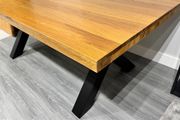 Ex Display 200cm Heavy Oak Dining Table