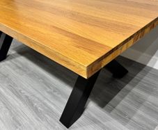 Ex Display 200cm Heavy Oak Dining Table