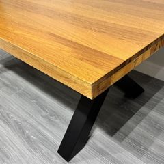 Ex Display 200cm Heavy Oak Dining Table