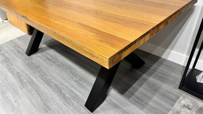 Ex Display 200cm Heavy Oak Dining Table