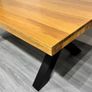 Ex Display 200cm Heavy Oak Dining Table Image 3