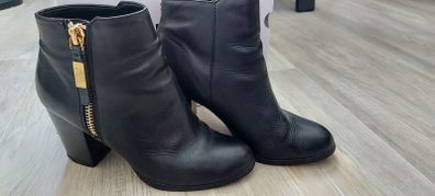 Aldo black leather boots, size 38.5, very good condition