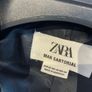 Zara Man Sartorial 100% Linen Blazer Navy - Size 52 Image 4