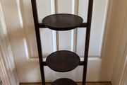 Vintage Antique 3-Tier Folding Wooden Cake Stand/Plant Display (83cm High)
