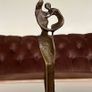 Abstract Modernist Bronze Mother and Child Sculpture Statue Figurine Image 3