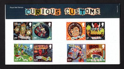 2019 Great Britain Curious Customs Commemorative Stamps Presentation Pack