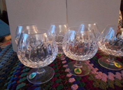 Inisfree Cut Glass Sherry/Liquer Glasses