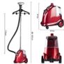 BRAND NEW Steam straightener with brush and clothes hanger, height adjustable Image 3