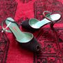 Carl Scarpa suede sling back heels Image 6