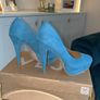 Dorothy Perkins Turquoise Faux-suede Platform Court Shoes Size UK 4 / EU 37 Image 7