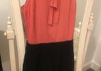 Coral and Black Playsuit size 8