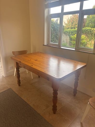 Solid pine table