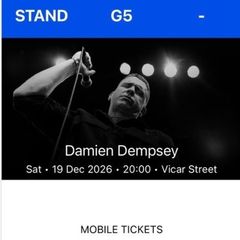 Damien Dempsey tickets