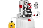 BRAND NEW 12V DC Hydraulic Pump Single Acting With 4L Plastic Oil Tank for Dump Trailer Tailgate Car Jak Lift Power Unit