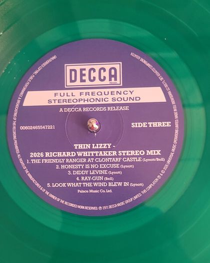 Thin Lizzy Debut 55th Anniversary x2 lp Green Vinyl