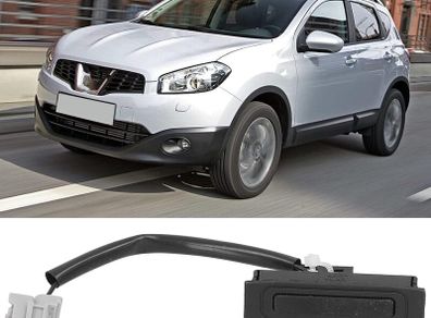 Boot Switch For Nissan Qashqai, Push Button Actuator, Manual Operation, Black