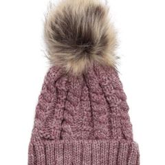 Lovely Winter Hat with a Fluffy Pompom - new/with tags + matching gloves available