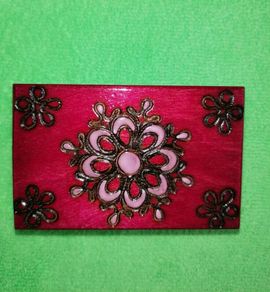 Hand Carved Wooden Trinket Box