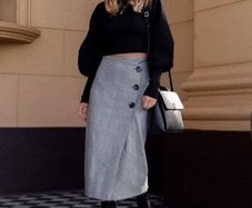 Wrap style skirt ZARA new