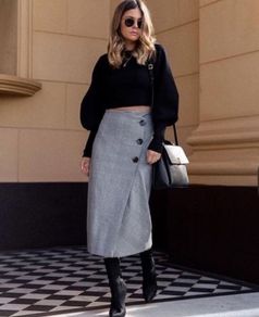 Wrap style skirt ZARA new