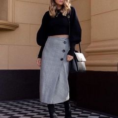 Wrap style skirt ZARA new
