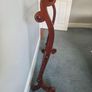 Antique mahogany towel rail Image 3