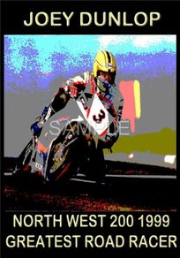 Joey Dunlop North West 200 1999 Art Poster Print