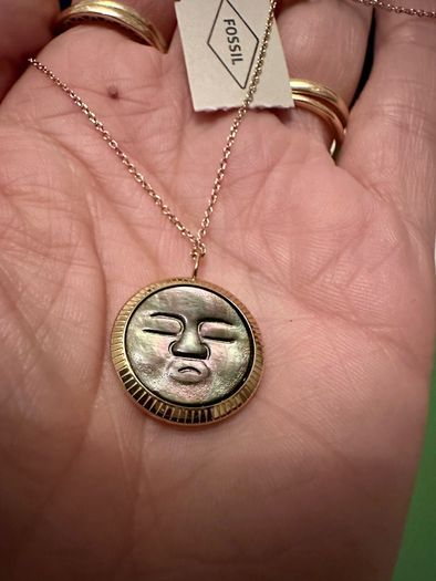 Fossil Mother of Pearl Necklace