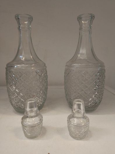 Two Matching Vintage Decanters
