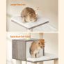 High Quality Cat tree 138 cm with platforms Cat tree, 138 cm cat tree, modern, cat furniture, multi-storey cat scratching post, cuddle cave, sisal trunks, hammock, platforms, soft plush, washable cushions Image 4