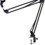 FREE P&P |  Professional Adjustable Microphone Desktop Arm Folding Scissor Suspension Stand Holder/Shock Mount/Adjustable w Solid Boom Mic Clip Perfect for Mounting on Desk Table Top for Recording Image 2