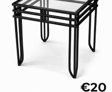 Glass coffee table