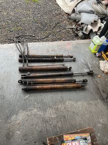 6 x  various hydraulic arms