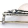 Vintage 925 Silver Rose Quartz Brooch Image 4