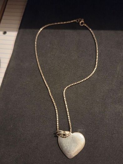 Italian 925 Sterling Silver Heart Necklace
