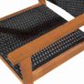 9 Piece Outdoor Dining Set Poly Rattan Black and Brown Image 3