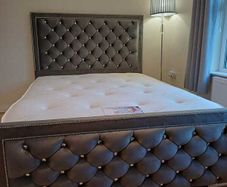 New Classic Upholstered Bed Frame Single, Double & King Size Options