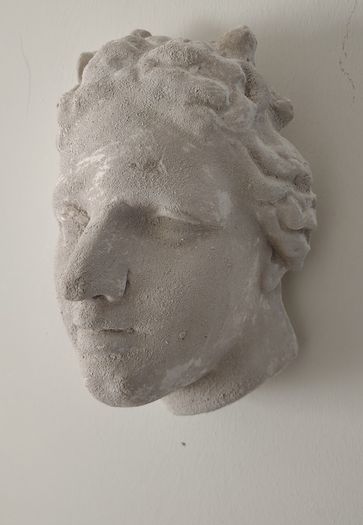 studio plaster half head plaster