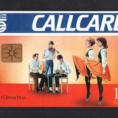 1991 Ireland 100 unit An tOireachtas Callard was issued to promote the Oireachtas festival which celebrates the irish language and culture (Gemplus GEM1) Call Card Used but has 10 units remaining. Telecom Eireann card number 1031a